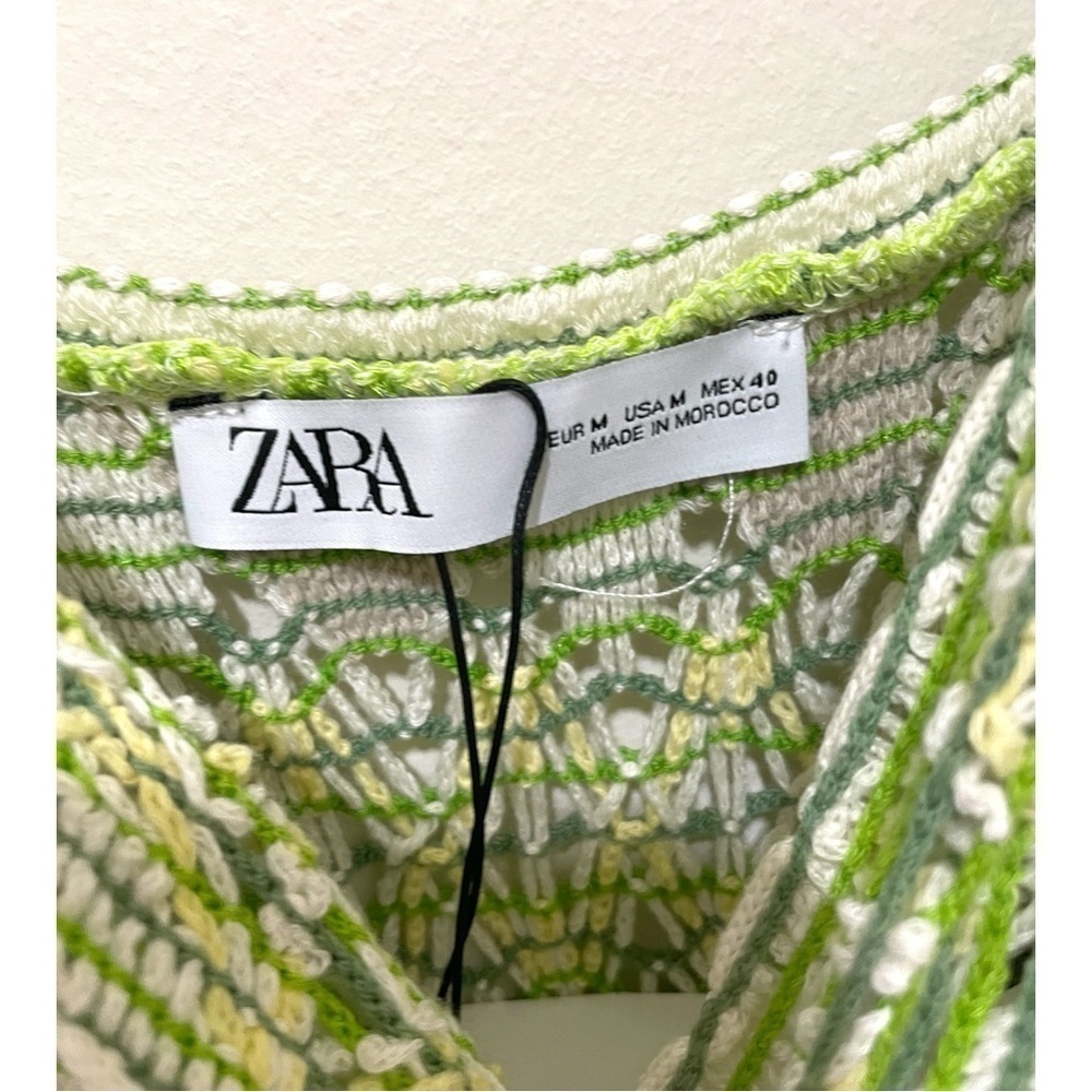 NWT Zara Crochet Dress, Size M Hippie Boho Festival Coachella Bohemian - Picture 8 of 14